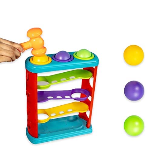 Hammer Ball Toys for Kids- Pounding Game Set for Baby Kids and Toddlers for Early Development, Best Toy for 1 Year Old Boys and Girls-Multi Color