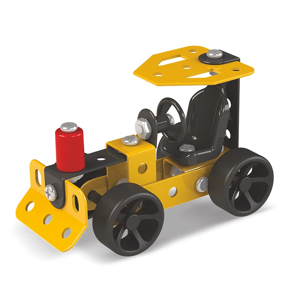 Mechanix Beginner Bulldozer,DIY Stem and Education Metal Construction Set, for Boys & Girls 7 yr+, Return Gifts Set