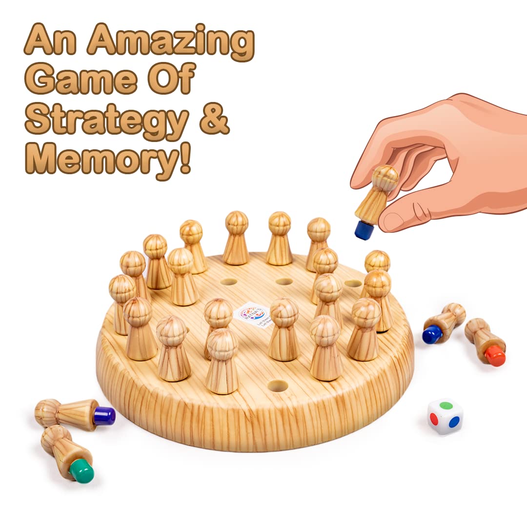 Ratna's Colour Trap Strategy & Memory Game for Kids, Memory Matchstick Chess Game for Boys & Girls Age 3 and Up Multicolor