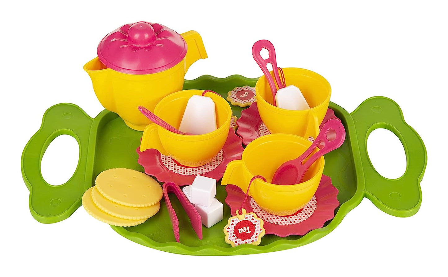 Giggles - Tea Party Set, 22 Piece Colourful Pretend and Play Tea Set, Language and Social Skills,Role Play, 3 Years & Above, Preschool Toys