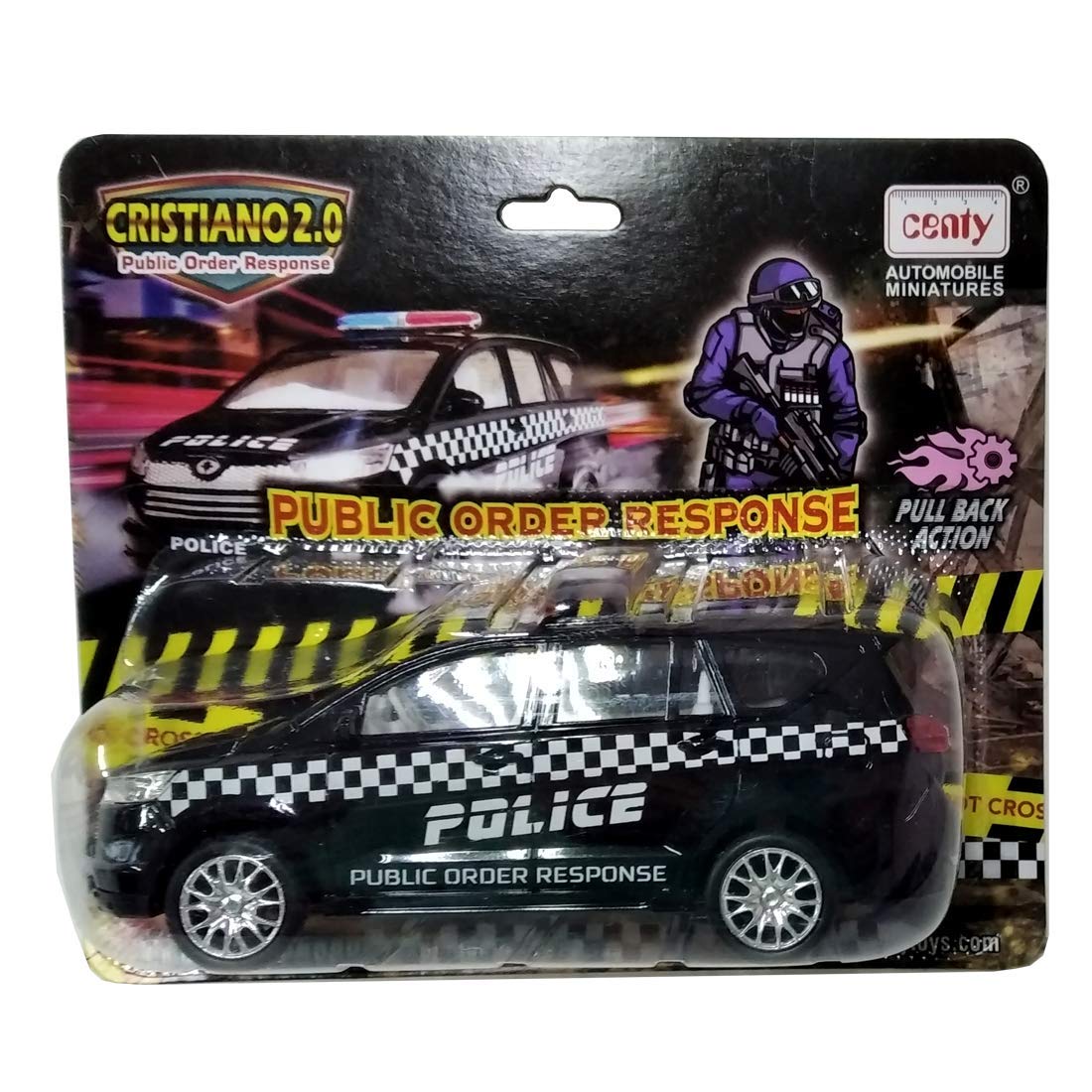 Centy Toys Cristiano Police - Public Order Response Black - MRGTOYS