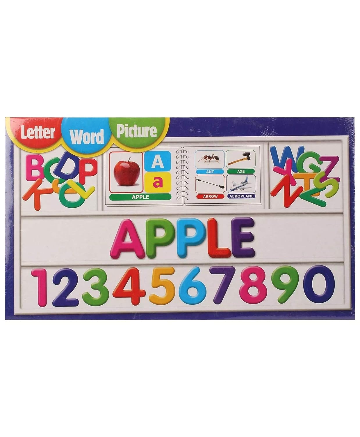 Ratnas Educational Letter Word Picture Senior, Alphabets & Numbers for Kids to See The Picture, Find The Letter & Make The Word
