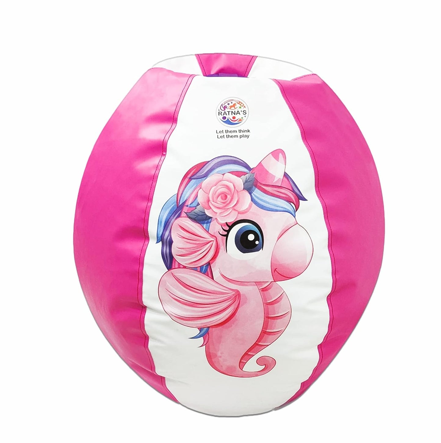 RATNA'S Unicorn Bean Bag Light Weight, Durable, Washable Chair for Kids | Medium Size Zipper Beanbag Extra Soft Cover | A Cool Way to Relax for Kids 5+