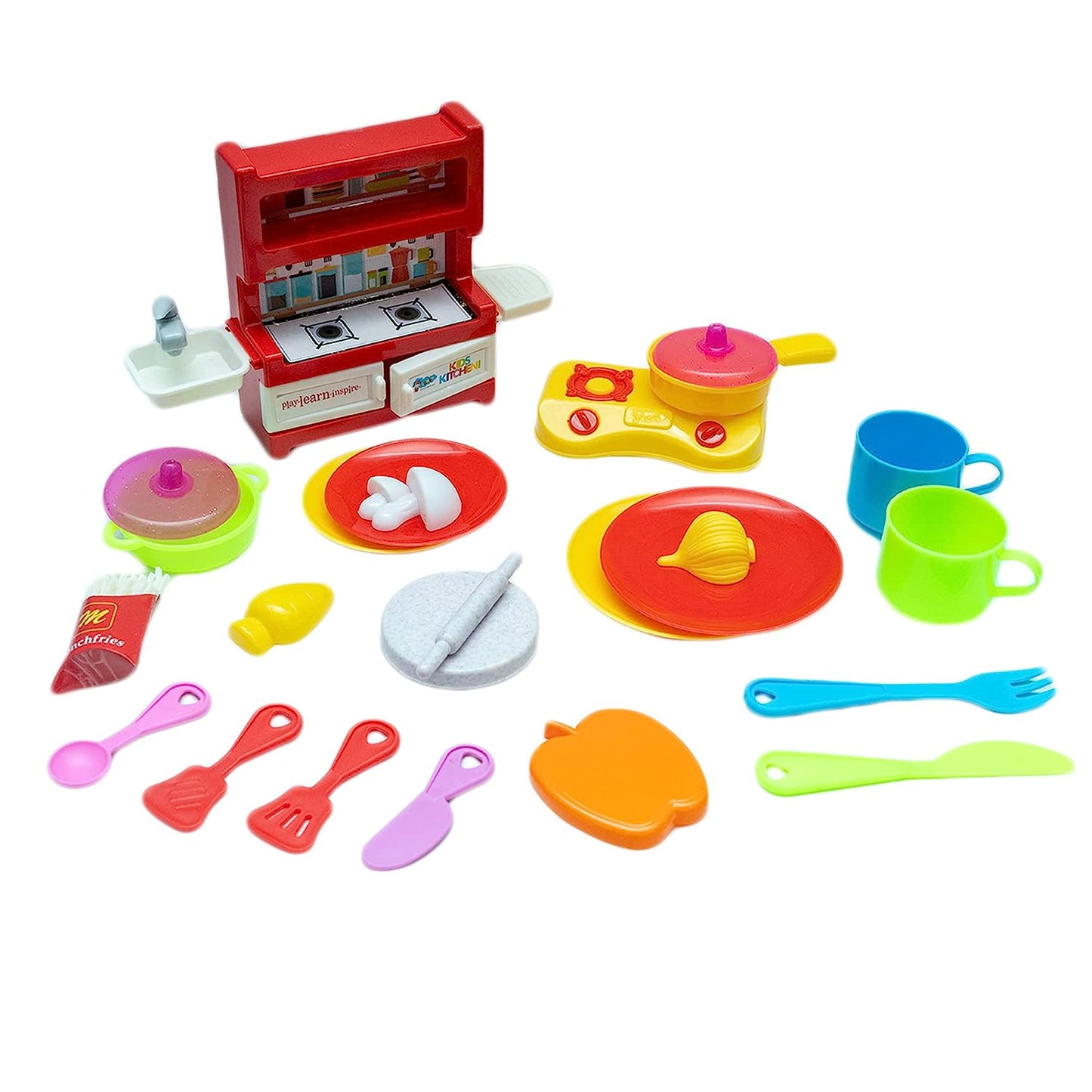 Kitchen Set for Kids.A Perfect Roleplay Pretend Play Kitchen Play Set for Kids (SUPERCHEF Kitchen Set) - MRGTOYS