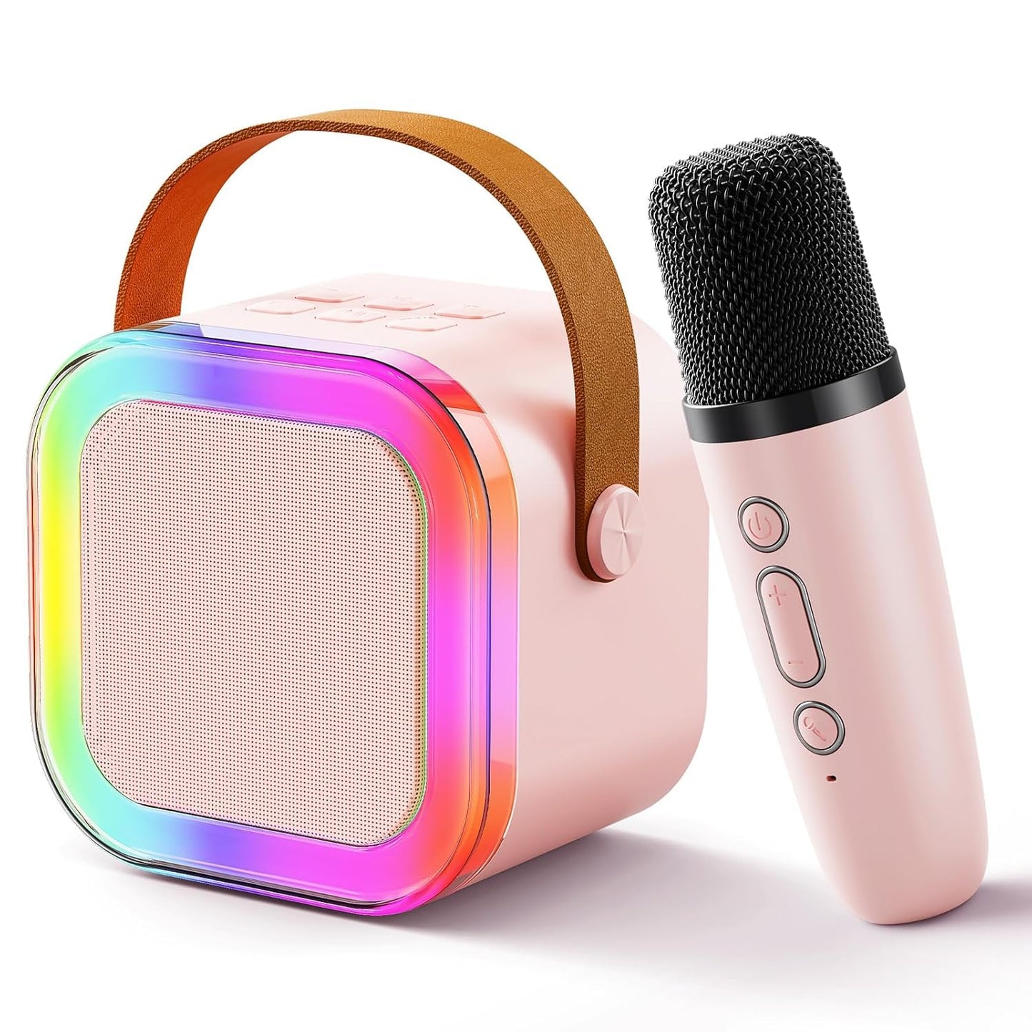 Mini Karaoke Mike with Bluetooth LED Speaker