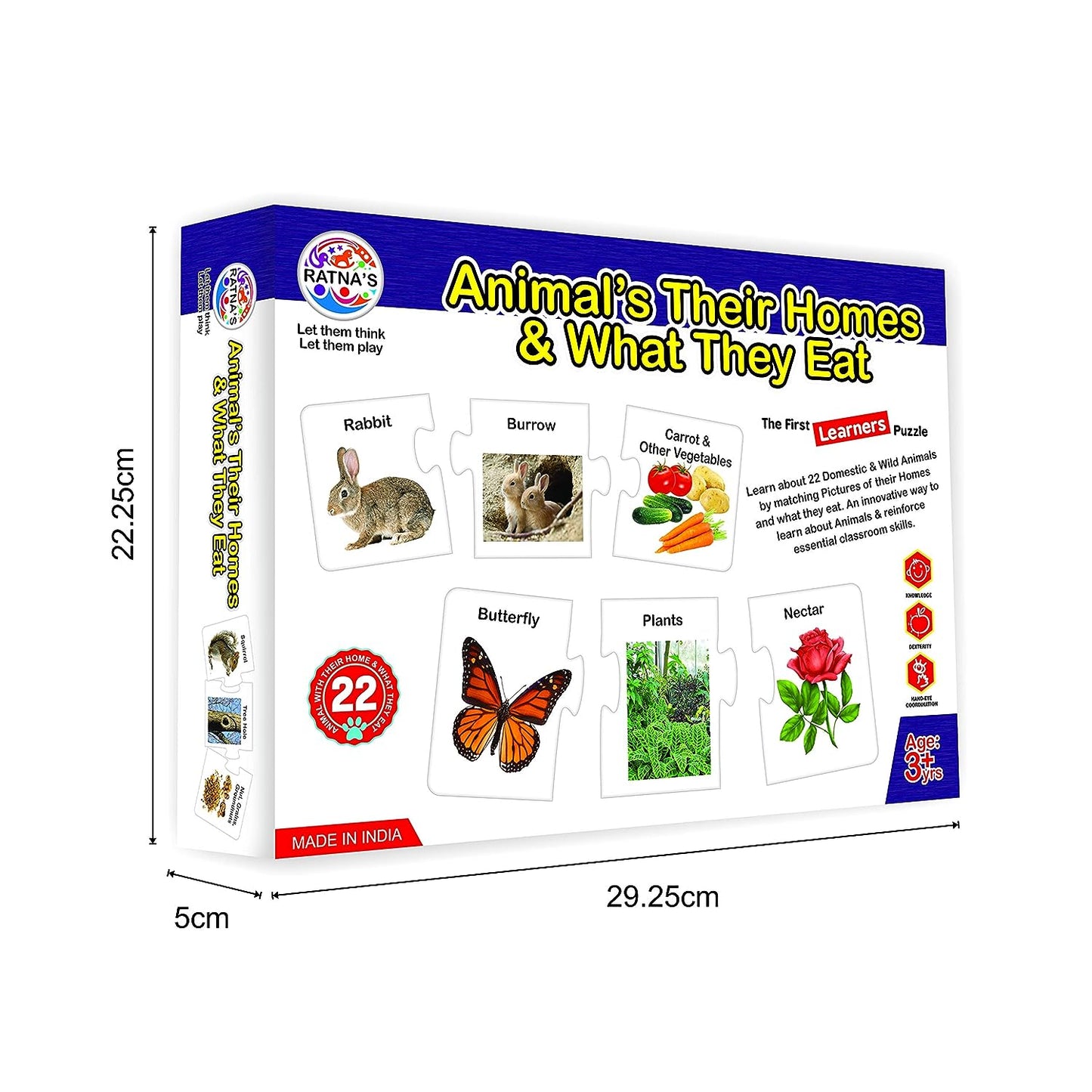 RATNA'S Animals Their Homes and What They EAT for Kids. Learn About Different Animals