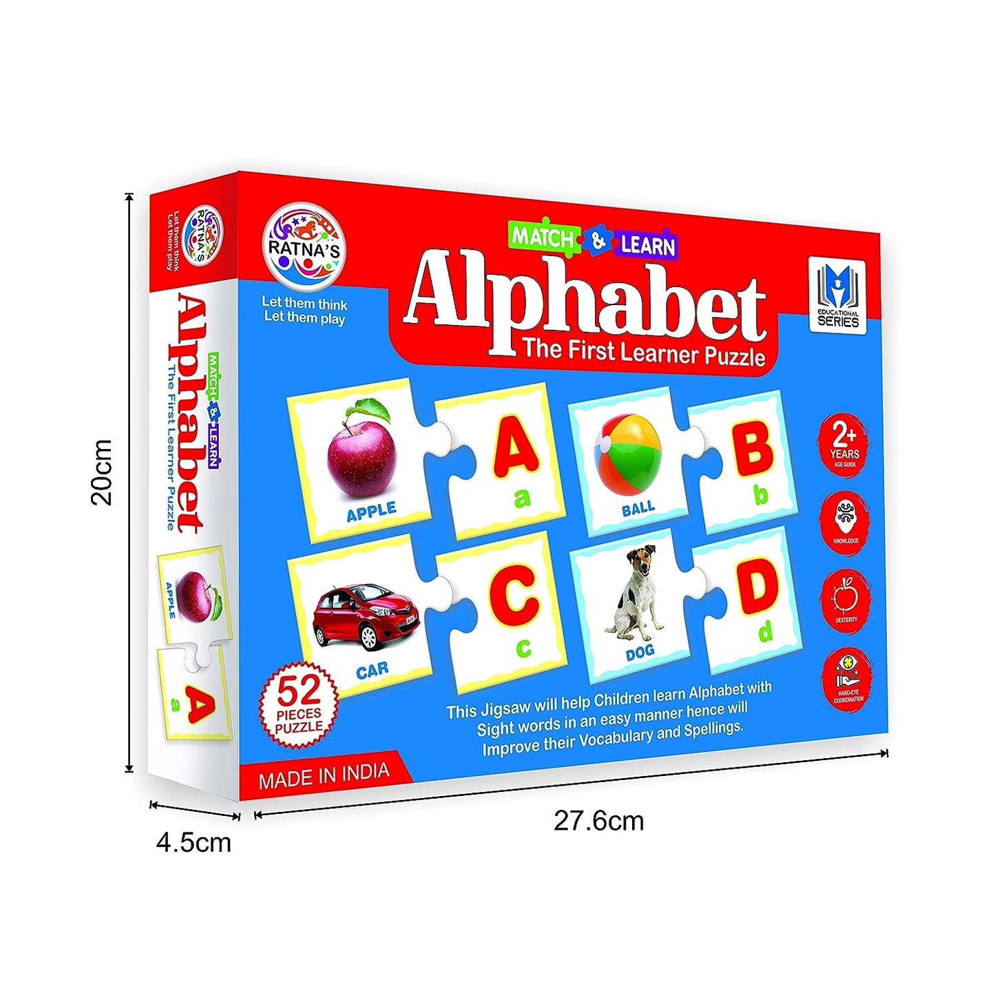 RATNA'S Educational Jigsaw Puzzle Range for Kids (Alphabet)