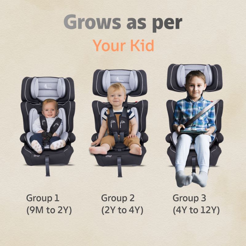 R for Rabbit Jumping Jack Grand Baby Car Seat for 0 to 12 Years