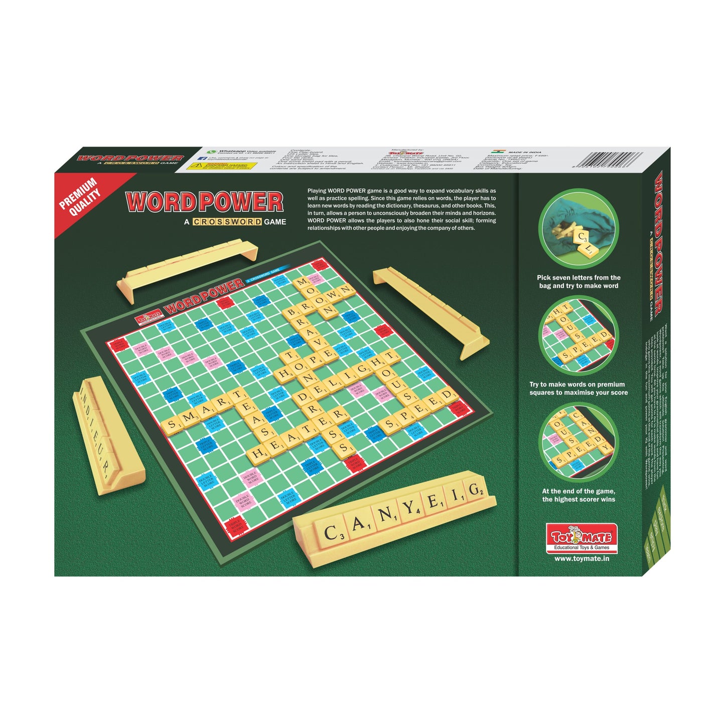 Word Power Premium - A Crossword Game Board Game Board Game