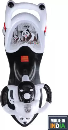 PLAYTOOL Panda Car with Back Support Rideons & Wagons Non Battery Operated Ride On (Black, White)
