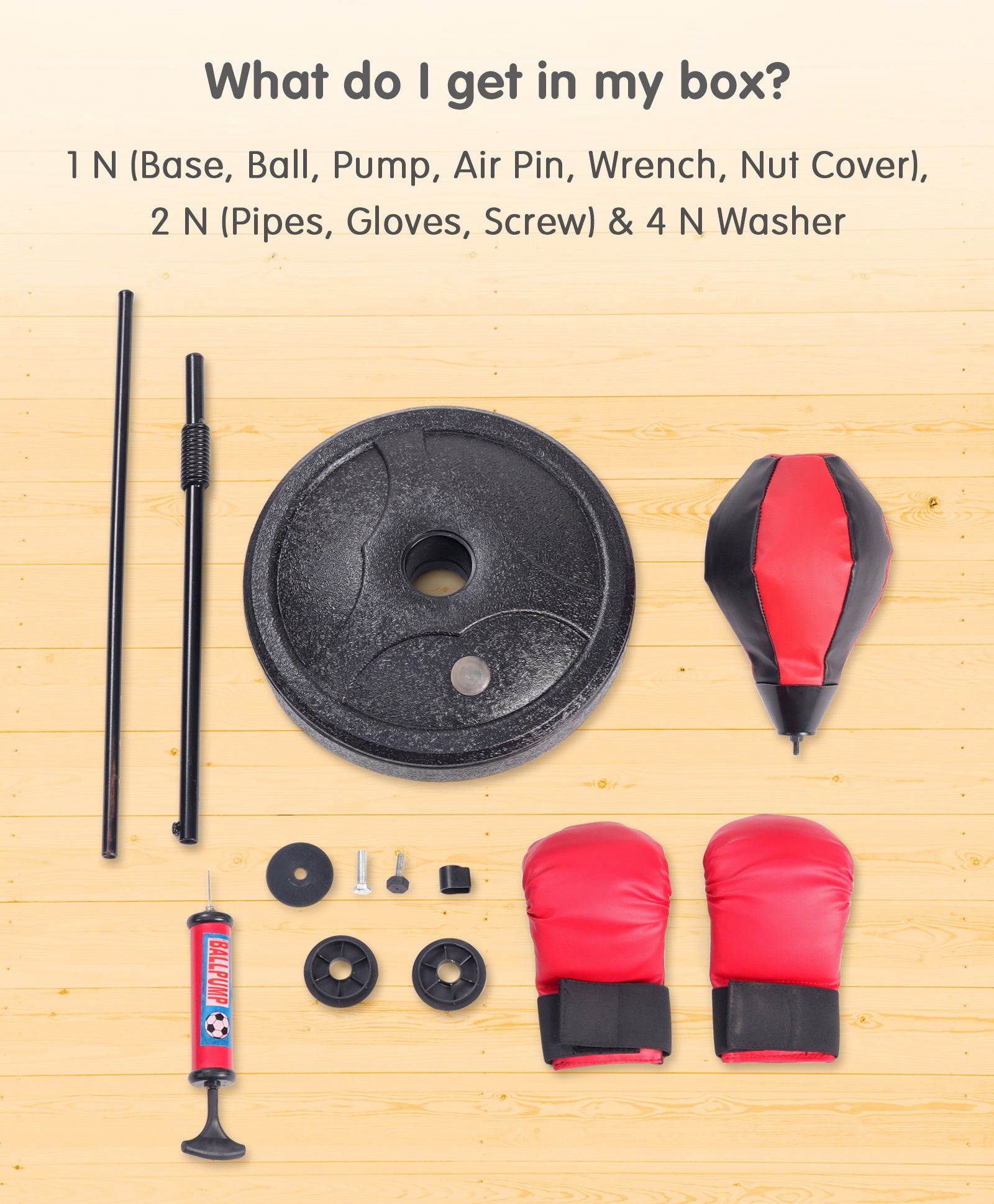 Bounce Back Boxing Punching Bag - Red and Black