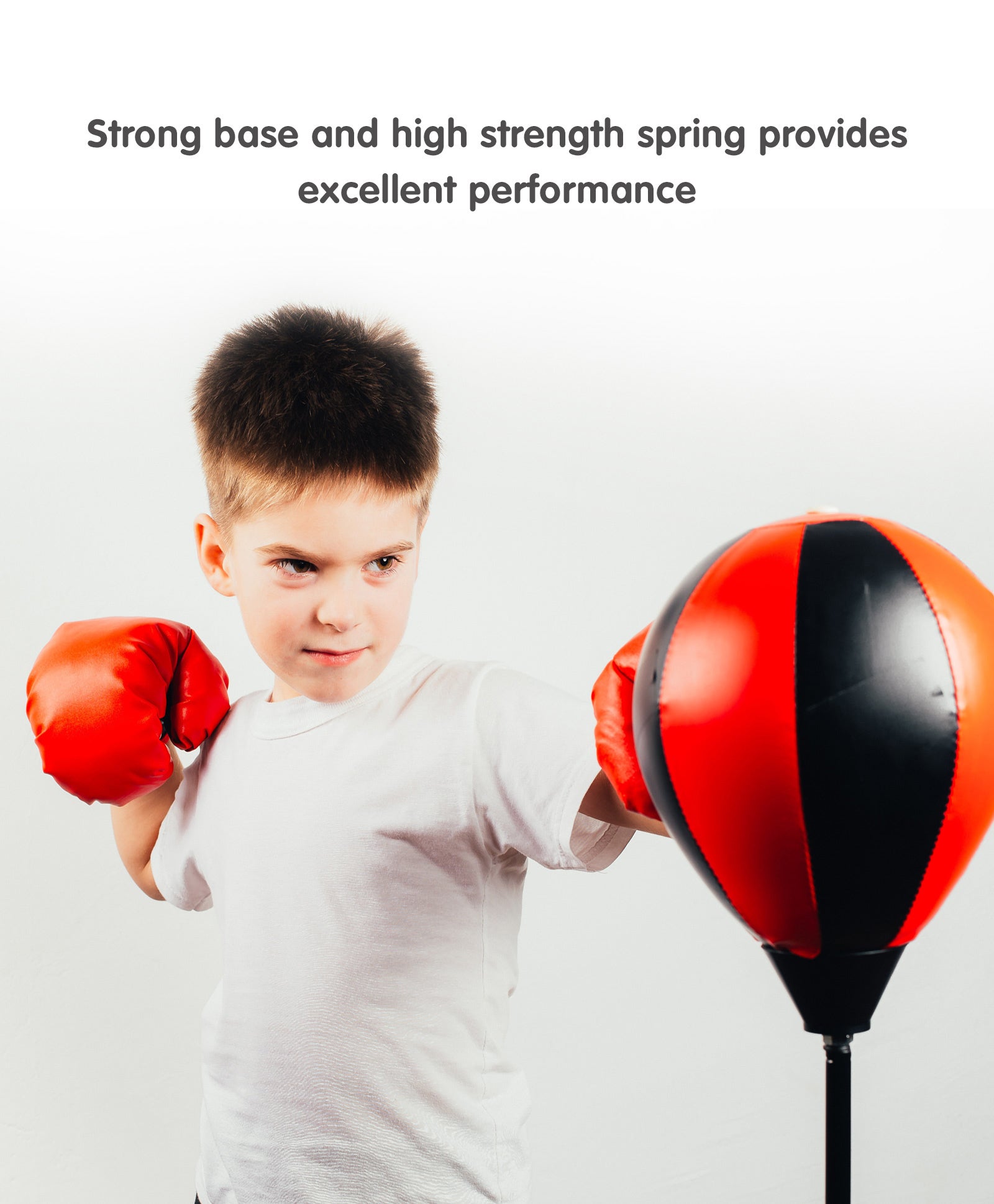 Bounce Back Boxing Punching Bag - Red and Black
