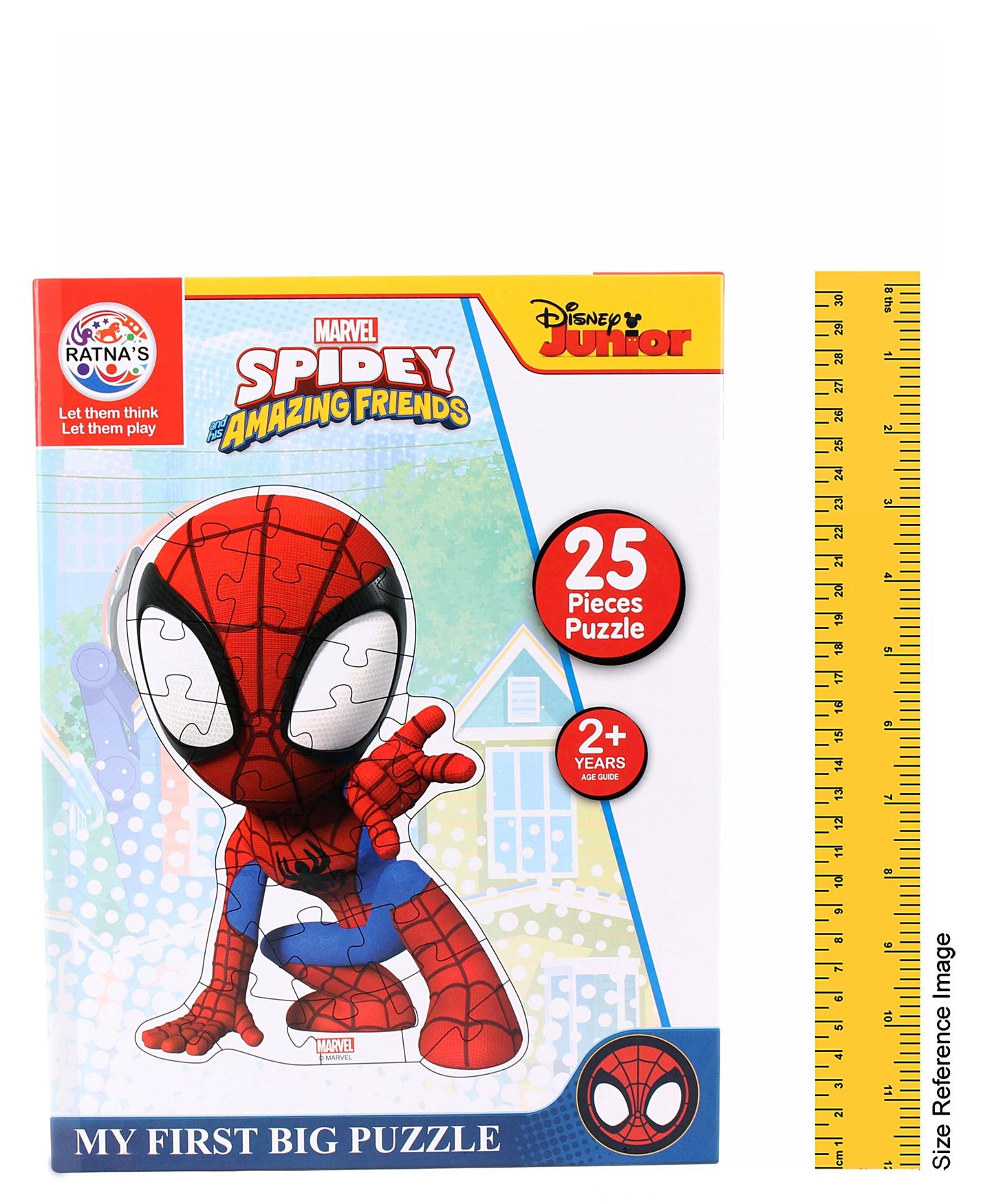 Ratnas Spiderman My First Big Jigsaw Puzzle Red Blue - 25 Pieces