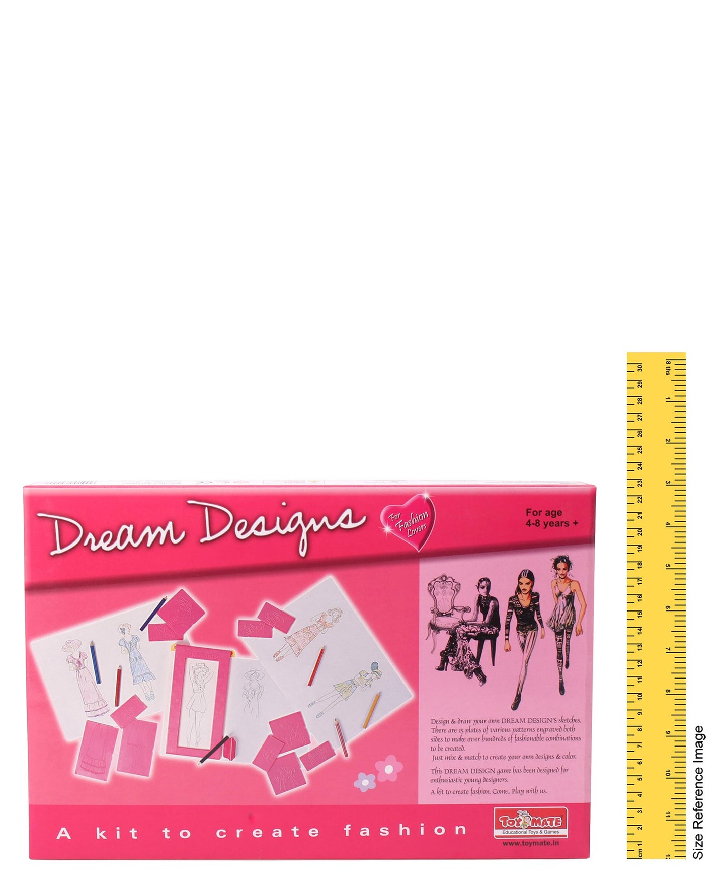 Toymate Dream Designs A kit to Create Fashion for Young Enthusiastic Designer - Multicolour
