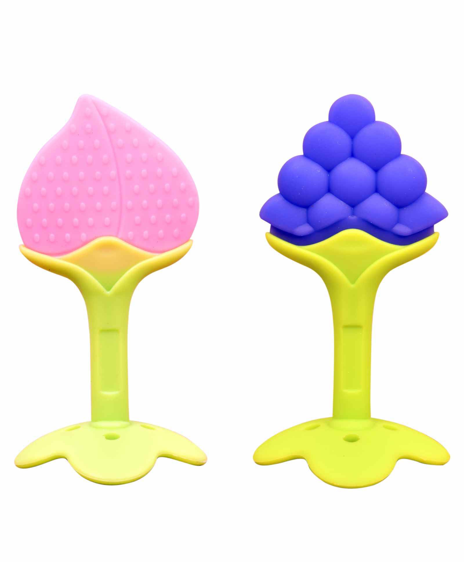 Baby Fruit Nibbler Feeder for Babies and Baby Silicone Teether for 3-12 Months - Multicolor - MRGTOYS