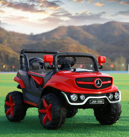 Battery Operated Ride on Jeep for Kids, JM2188 Double Battery Double Motor - Rechargeable COLOR MAY VERY