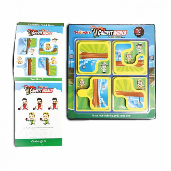 Playmate Hide N Seek Cricket World theme puzzle. Age 5 to 8 Years +  (6 Pieces)