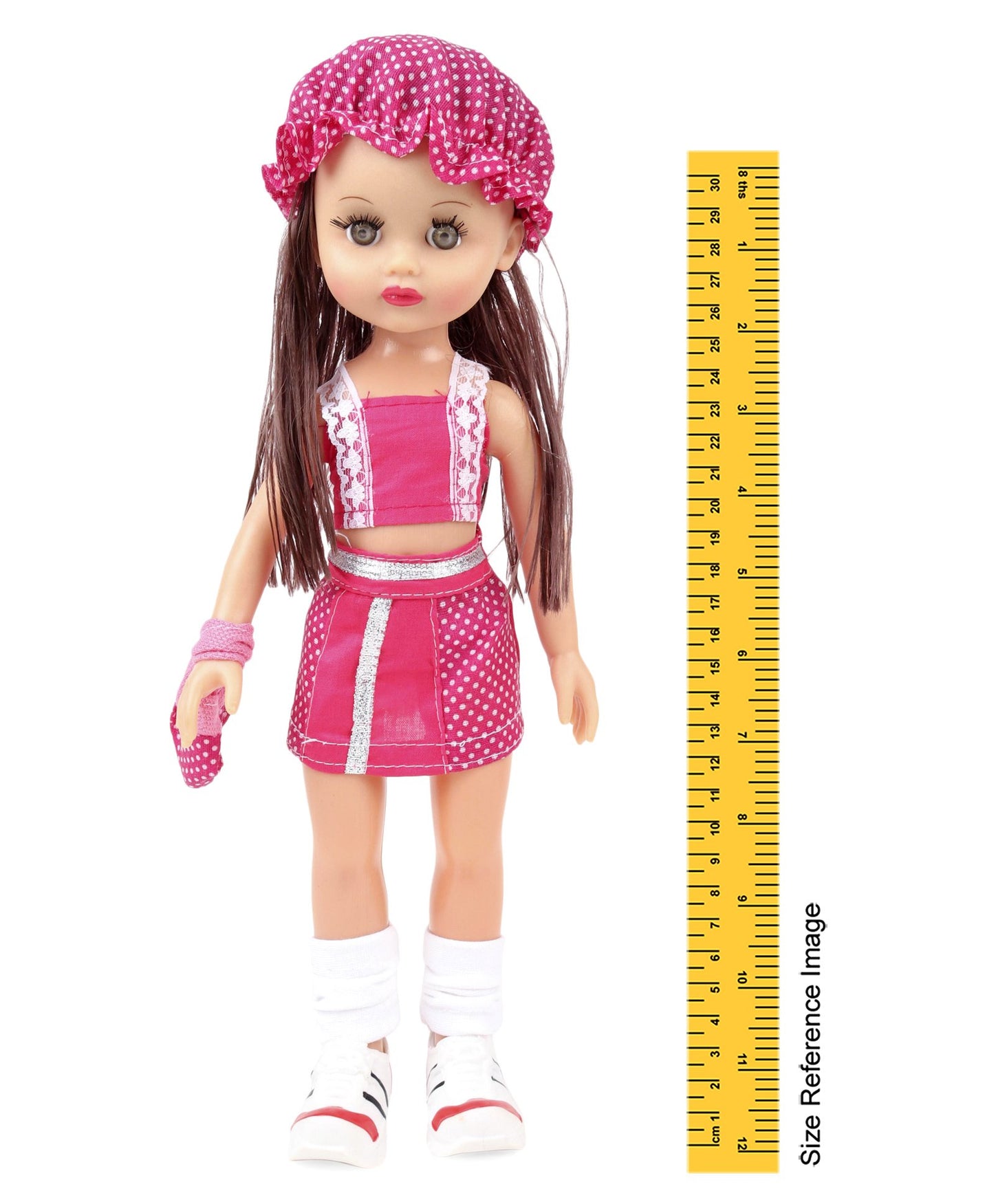 Speedage Ahnna Fashion Doll With Cap Pink - Height 33 cm
