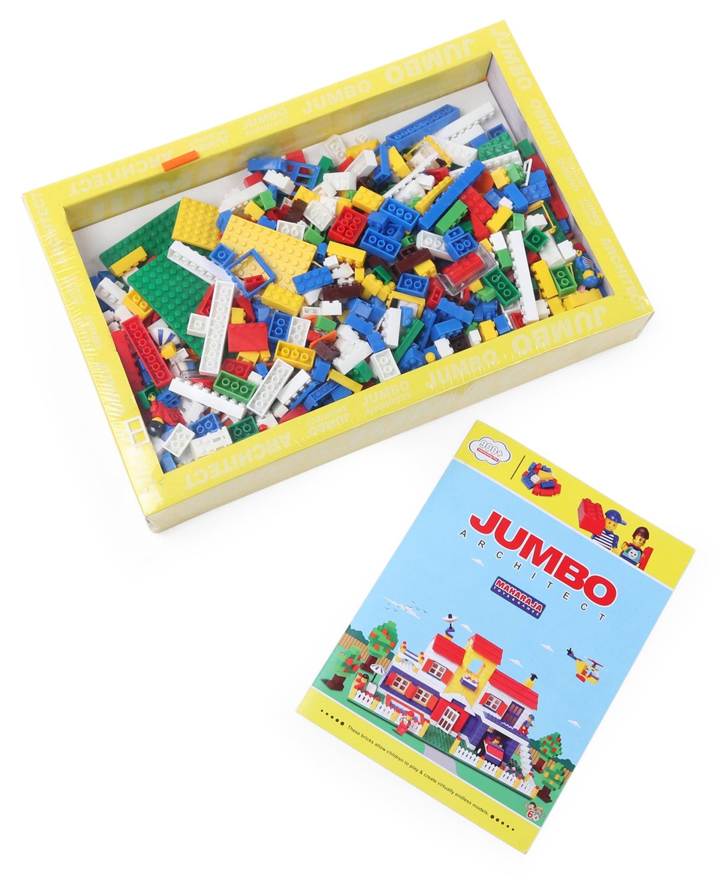 Ratnas Jumbo Architect Building Blocks Set Multicolour - 900+ Blocks