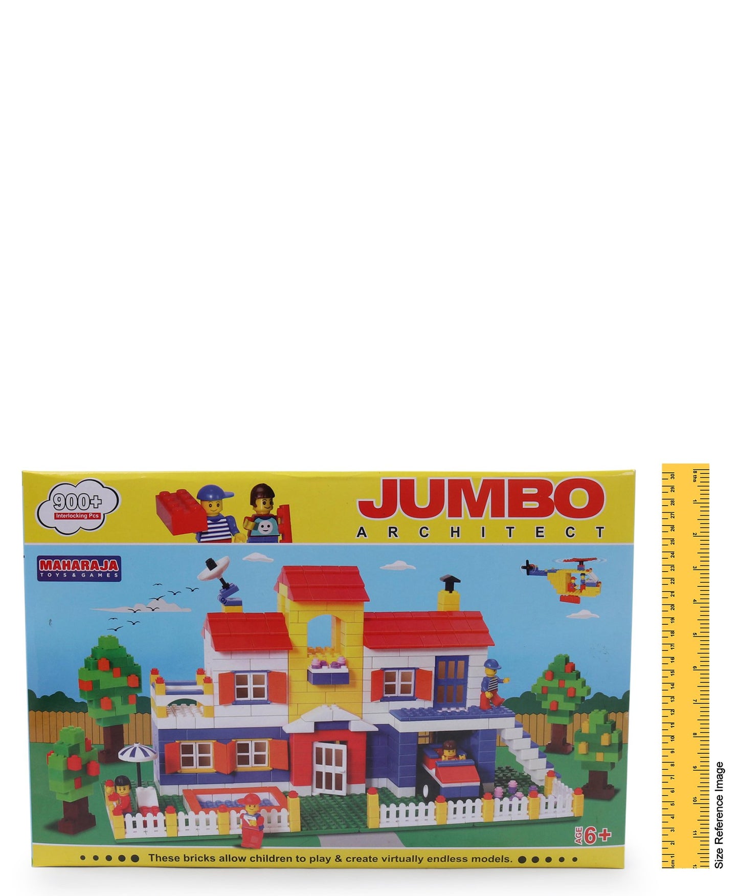 Ratnas Jumbo Architect Building Blocks Set Multicolour - 900+ Blocks