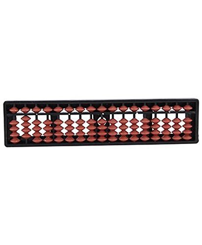 Ratna's Educational Abacus 17 Rod Brown Color Abacus Tool for Kids to Enhance Their Counting Skills and Mathematics Multicolor