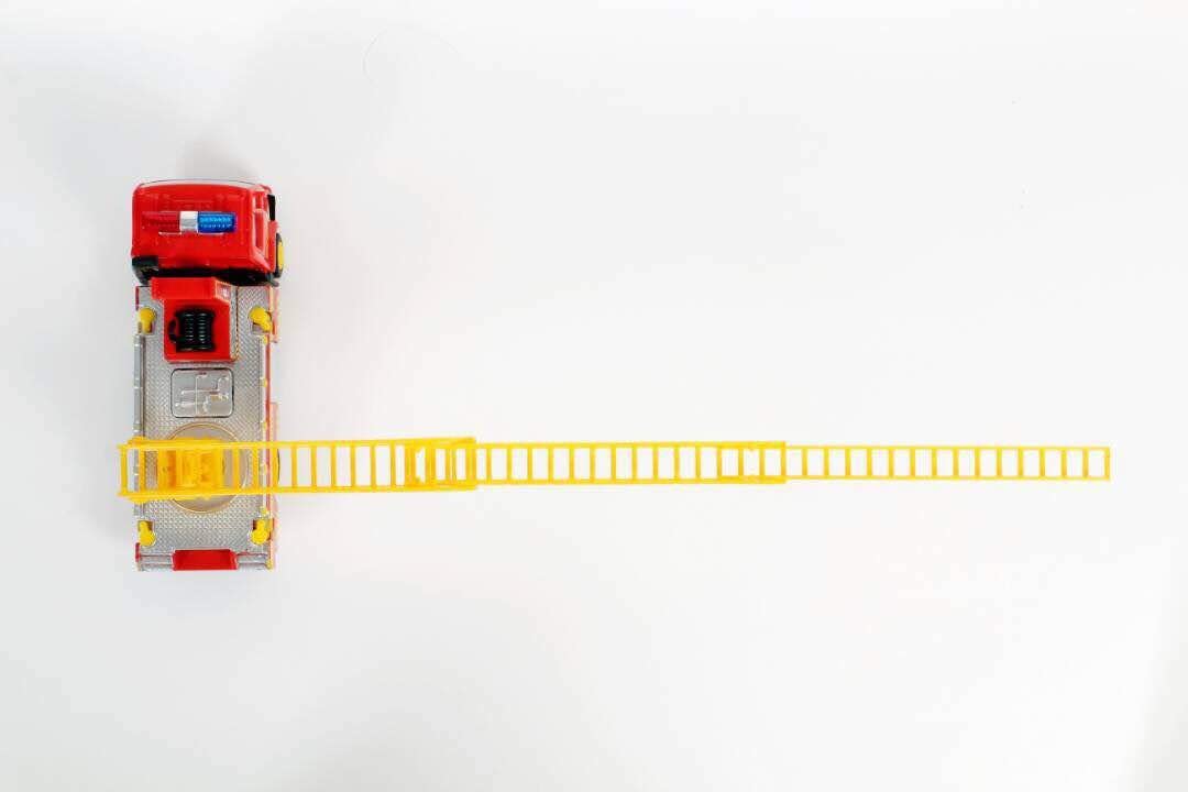 Centy Toys Fire Ladder Truck, Yellow - MRGTOYS