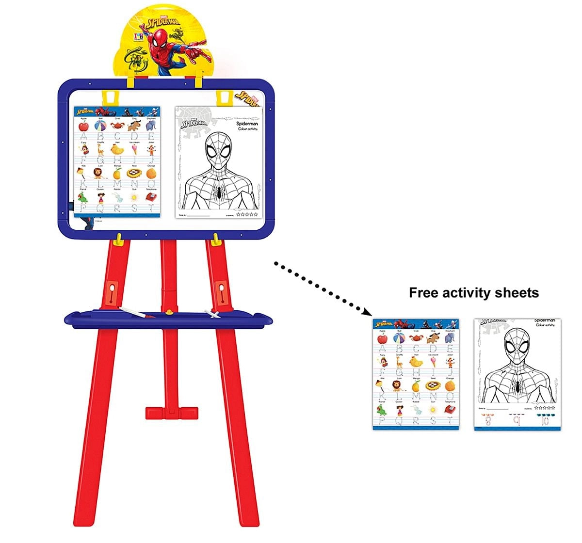 Marvel Spiderman 5 In 1 Easel Board for Kids age 5Y+