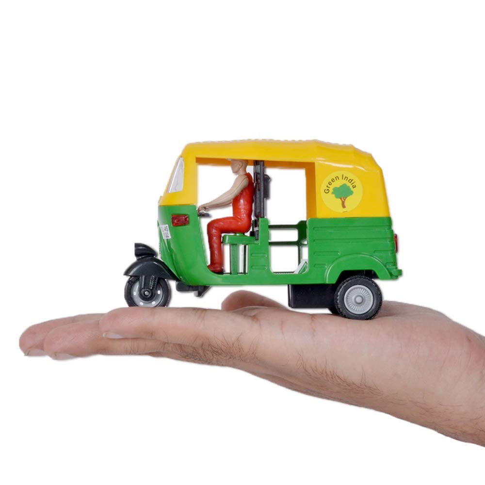 Centy Toys Plastic Pull Back Auto Rickshaw, Number Of Pieces: 1, Multicolour - MRGTOYS