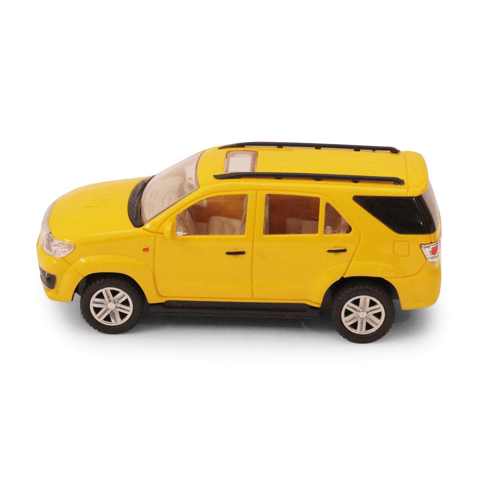 Centy Toys Plastic Fortuner Pull Back Car, 1 Pull Back Car, Assorted Colour - MRGTOYS
