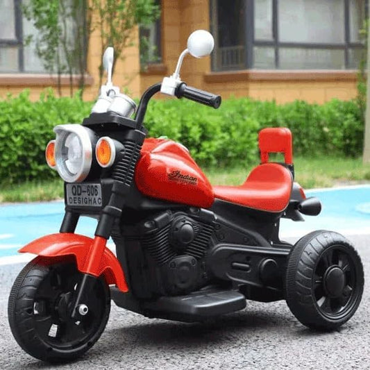 Battery Operated Ride On Bike For Kids With Music And Lights, For 2 To 6 Year Child With Foot Accelerator - Multicolor