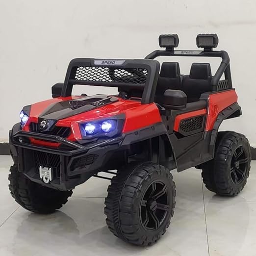 12V Rechargeable Battery Operated Ride On UV-500 Jeep for Kids with Remote Control (RED)