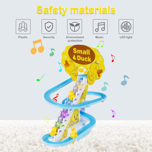 Duck Slider Automatic Stair-Climbing Ducklings Race Track Toy Set  (Multicolor)