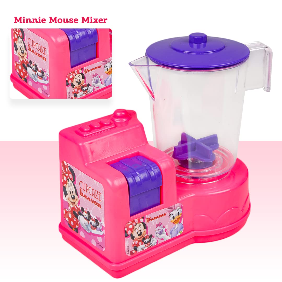 Ratna's Disney Minnie Mouse Toy Mixer | Real Operating Plastic Kitchen Mixer Toy for Kids