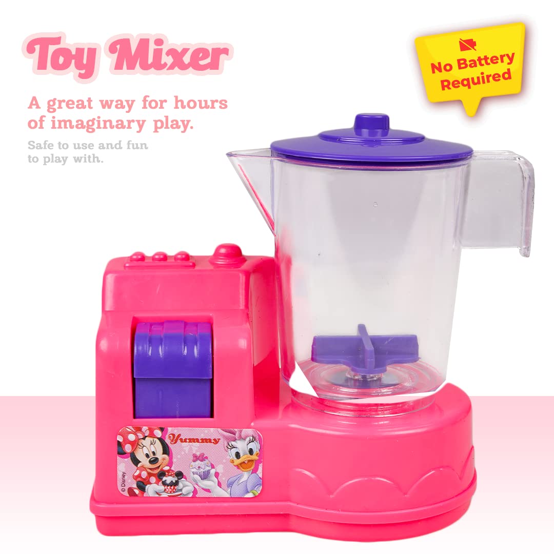 Ratna's Disney Minnie Mouse Toy Mixer | Real Operating Plastic Kitchen Mixer Toy for Kids