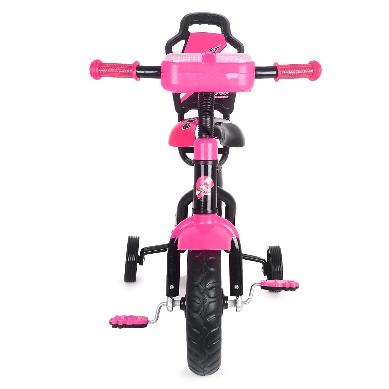BABYCUTE Plug N Play Kids/Baby Tricycle for 12 Months to 48 Months, Cushion Seat and Seat Belt Boys, Girls, and Up to 30kg Carrying Capacity (Pink)PIDGI TRICYCLE - MRGTOYS