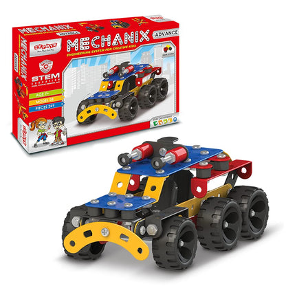 Zephyr Mechanix Advance, STEM Toy, Building Blocks, Construction Set, for 6+ yrs Boys and Girls (Multicolor)