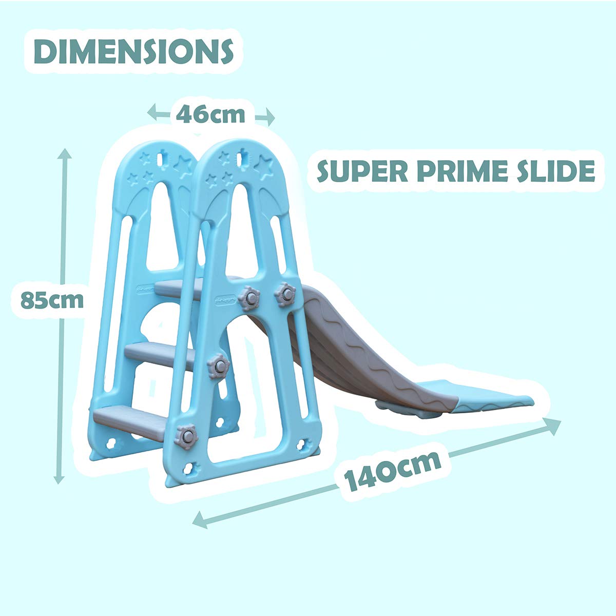 Home Garden Slide for Kids - PLAYGRO Super Garden Slider with Extended Buffer Zone - for Boys and Girls - Perfect for Home/Indoor or Outdoor - MRGTOYS