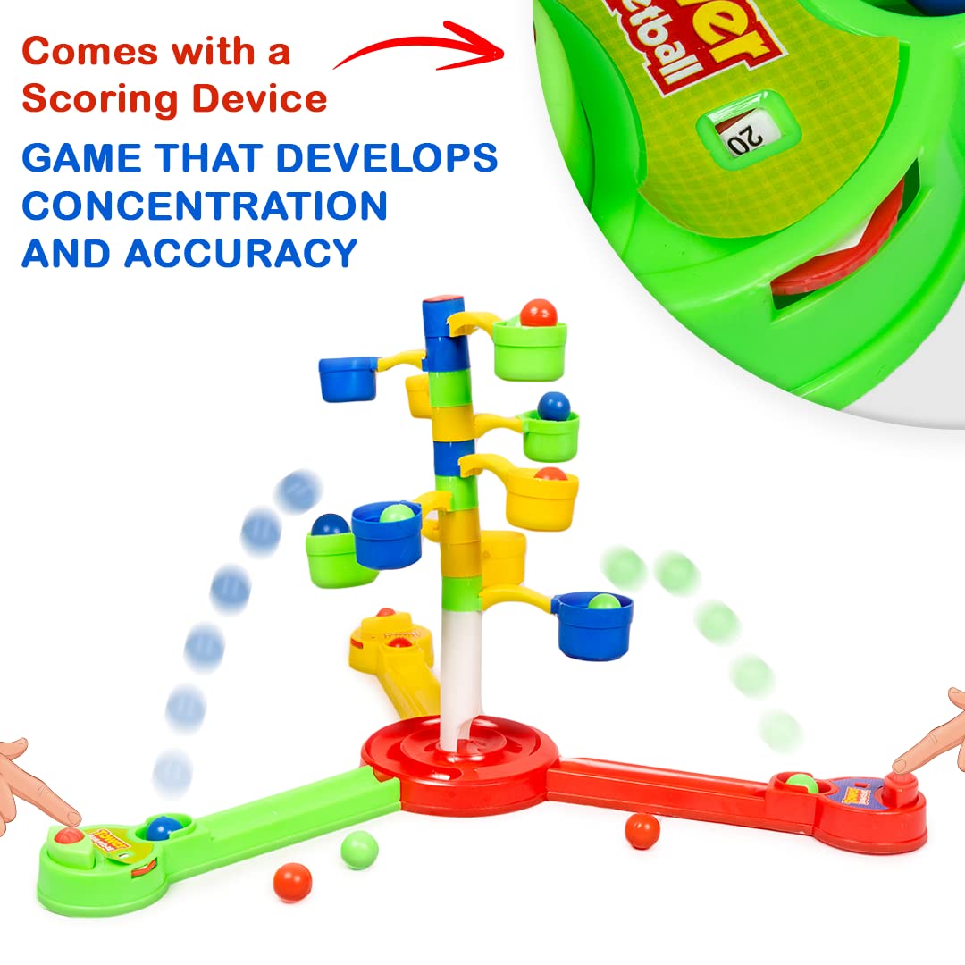 Ratna's Tower Basketball Indoor Fun Family Game for 3 Players