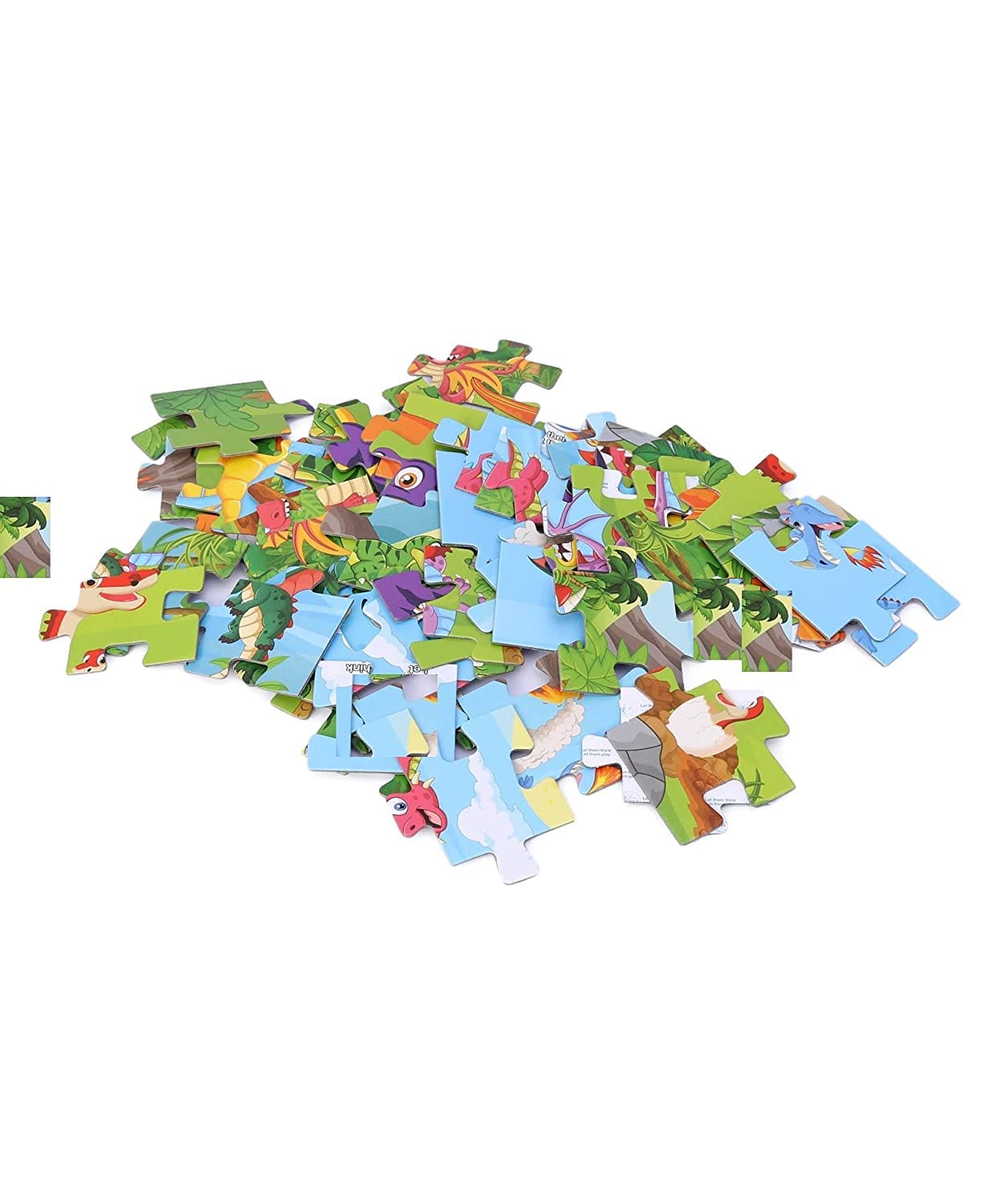 Ratna's Dinosaur Land 56 Pieces Jigsaw Puzzle for Kids (56 Pieces)