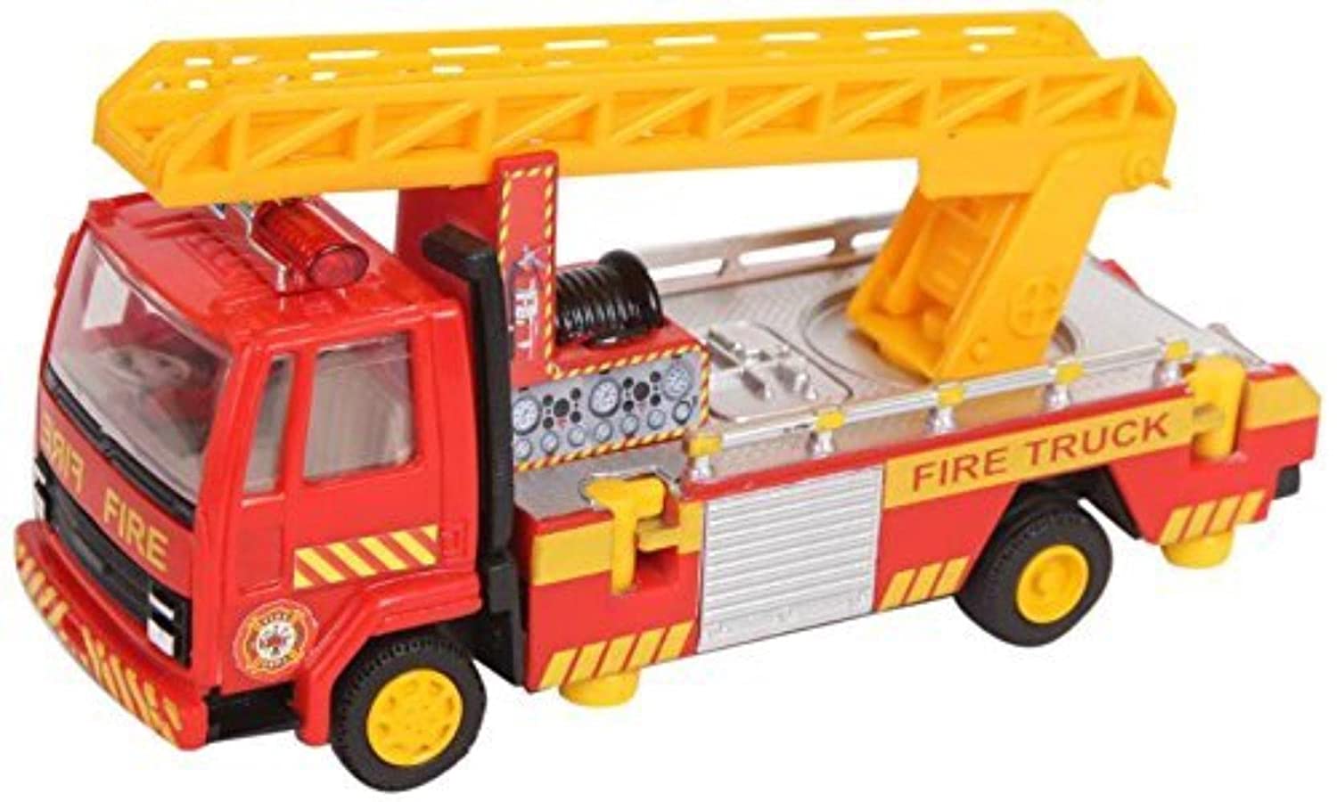 Centy Toys Fire Ladder Truck, Yellow - MRGTOYS