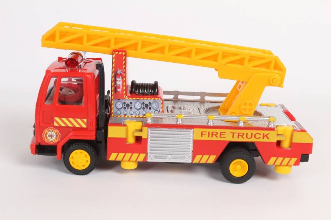 Centy Toys Fire Ladder Truck, Yellow - MRGTOYS