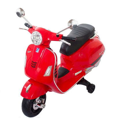Vespa Rechargeable Battery Operated Ride-on White Scooter for Kids Suitable for Boys & Girls Age 2-5 Years - MRGTOYS