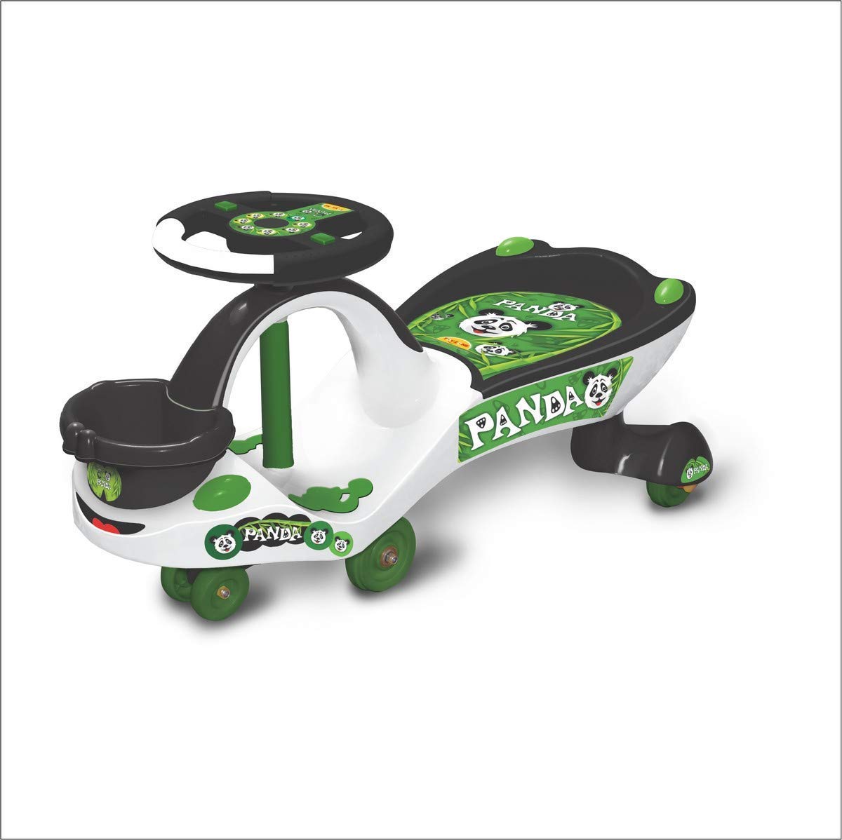 Ride-on Eco Panda Magic Car| Kids Push Car| Swing Car | Comfortable Seats | Elegant Design | Ride on Toy Car for Kids|Twister Ride on|Magic Toy Car|Kids Ride On| Push Rider| Steering Music & Lights For Kids - MRGTOYS