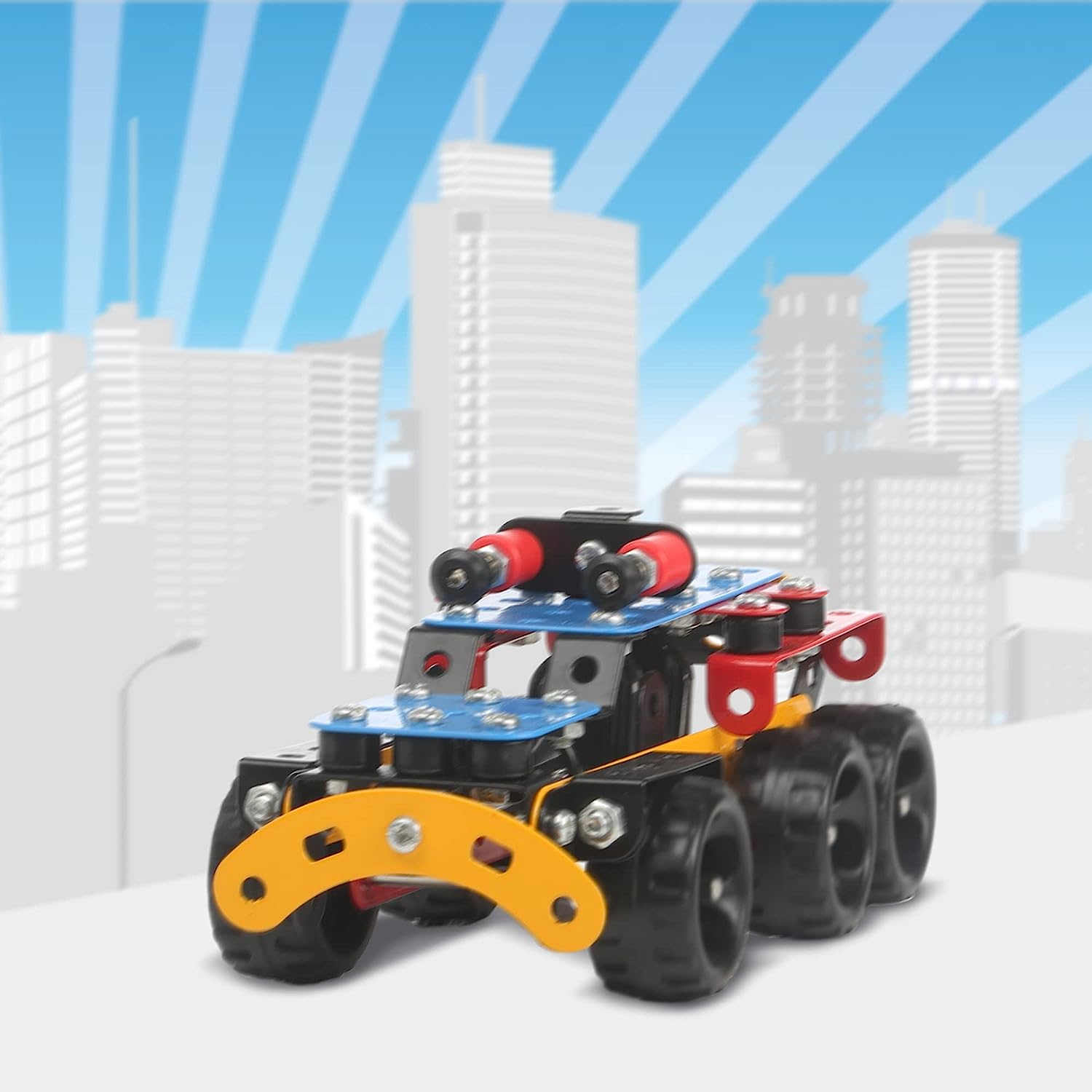 Zephyr Mechanix Advance, STEM Toy, Building Blocks, Construction Set, for 6+ yrs Boys and Girls (Multicolor)