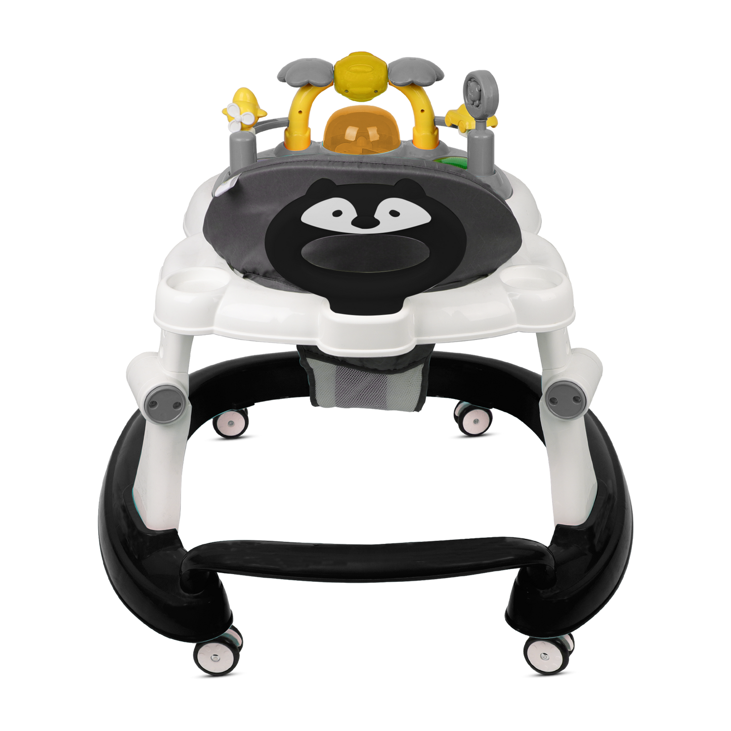 BLACK BABY WALKER WITH PUSH HANDLE