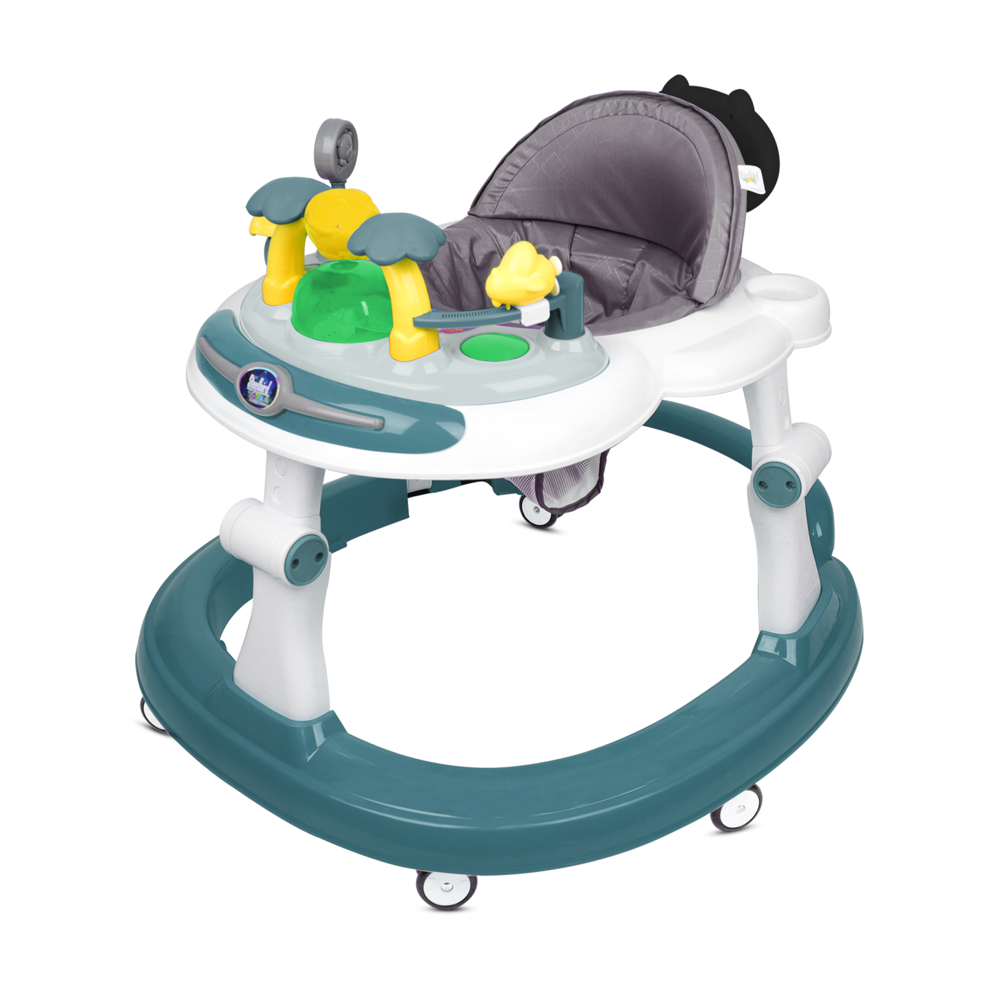 TEAL BABY WALKER WITH PUSH HANDLE