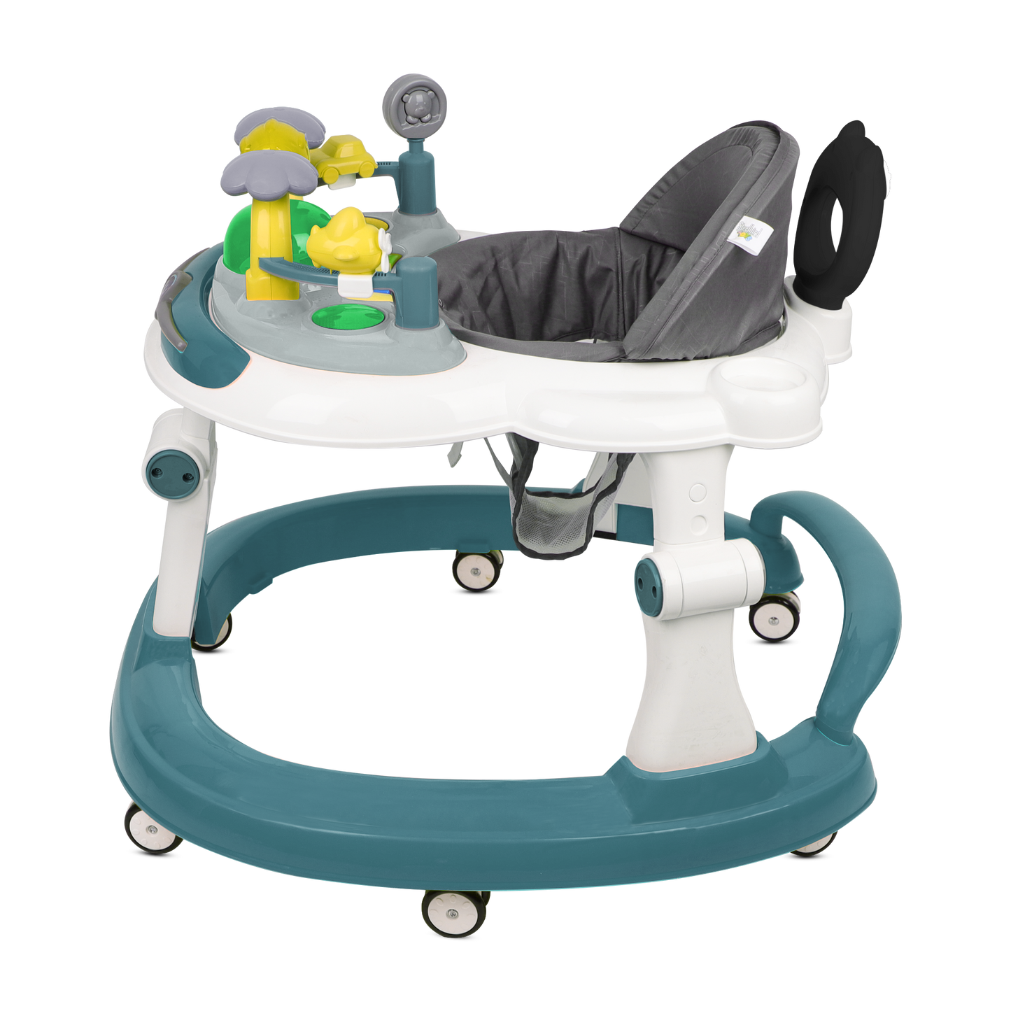 TEAL BABY WALKER WITH PUSH HANDLE
