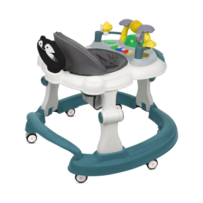 TEAL BABY WALKER WITH PUSH HANDLE