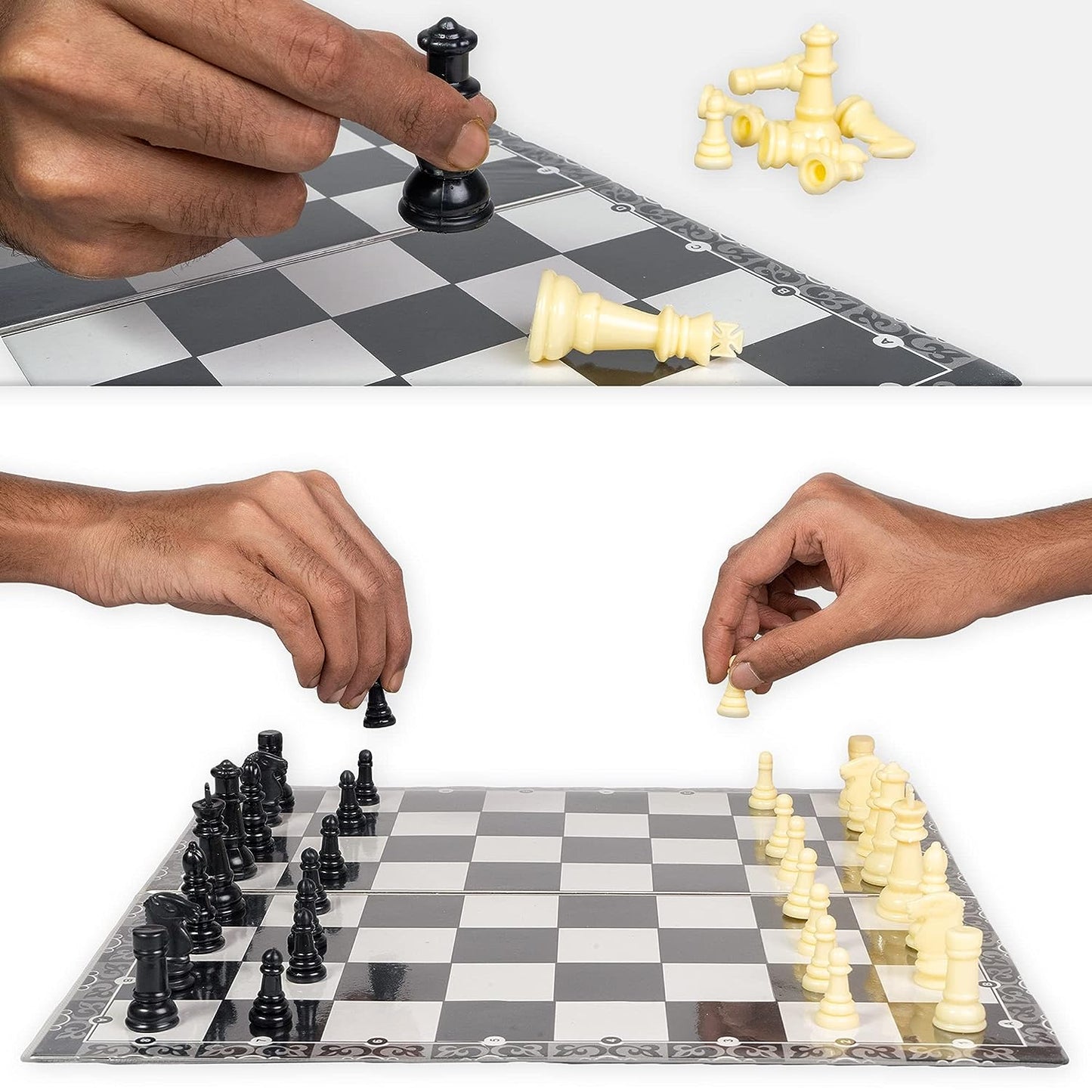 RATNA'S Strategy Game Kings Premium Chess Set for Kids with Logical and Strong Mind to Enhance Their Logical Thinking and Concentration (Big, Multicolour)
