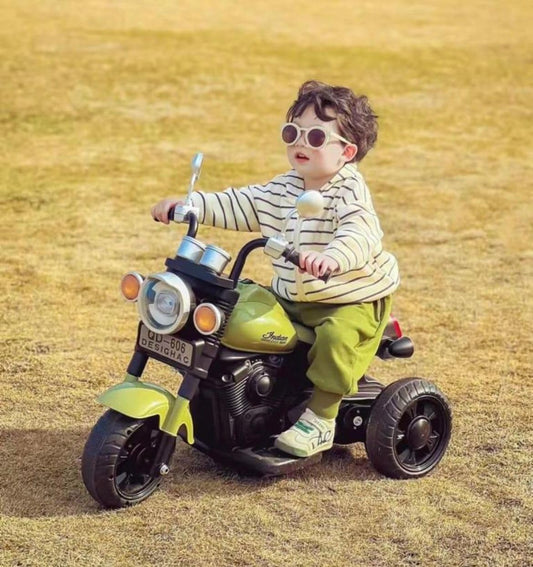Battery Operated Ride On Bike For Kids With Music And Lights, For 2 To 6 Year Child With Foot Accelerator - Multicolor